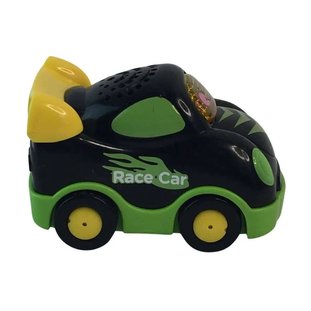 vTech Go Go Smart Wheels Green Black Race Car Lot of 2 Vehicles Tested‎